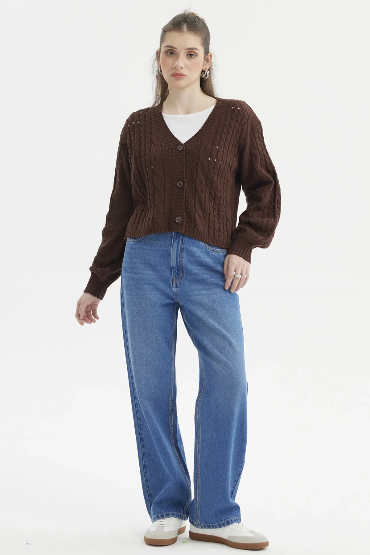 Sweater Mujer Juvenil Café Oscuro - Image 4