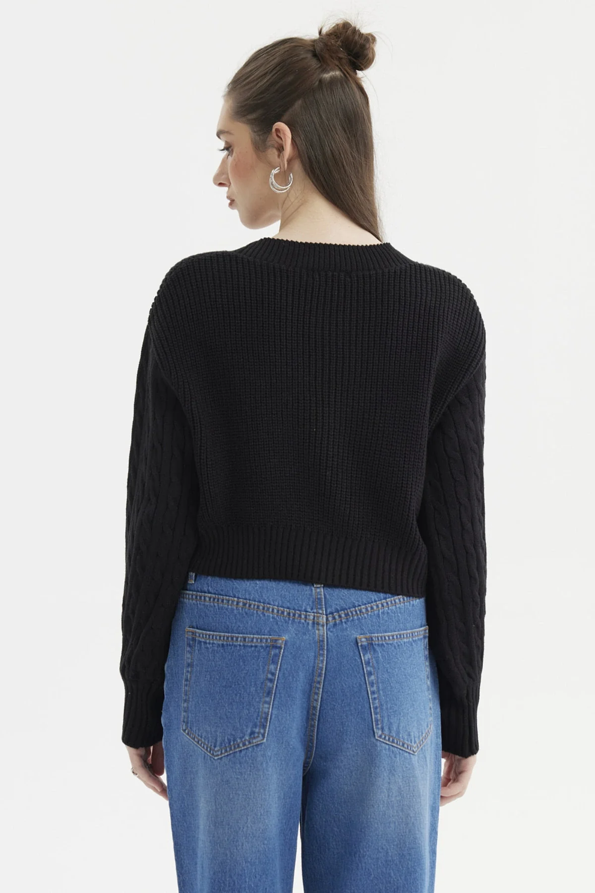 Sweater Mujer Juvenil Negro - Image 3