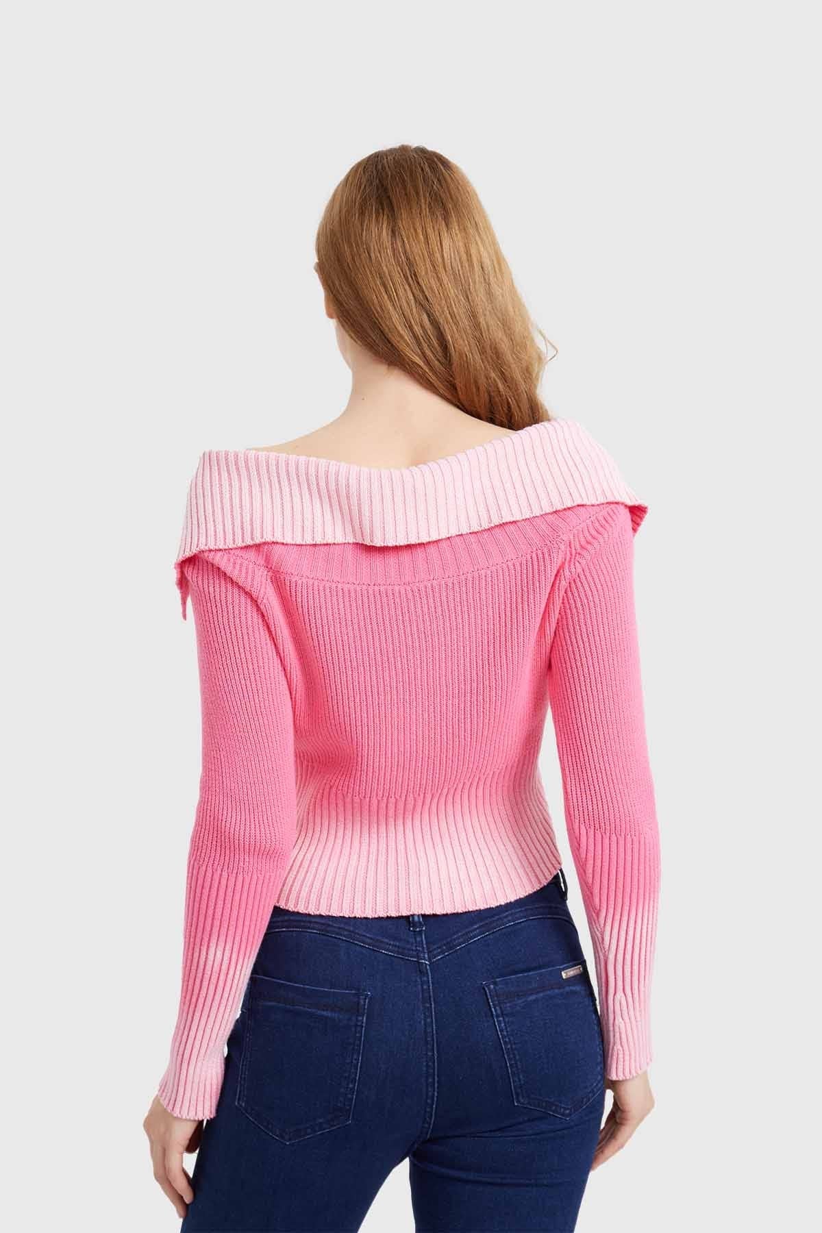 Sweater Mujer Lavado Fucsia - Image 3