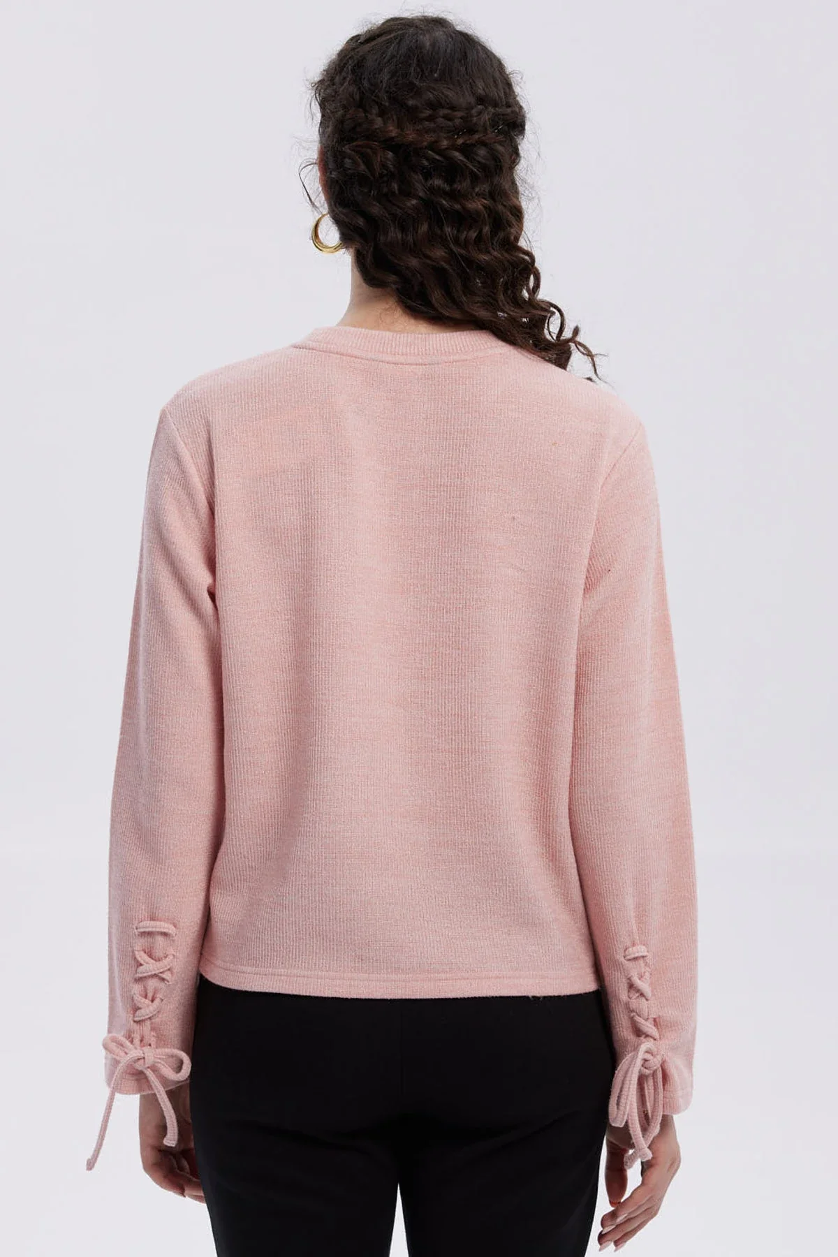 Sweater Mujer Mangas Palo Rosa - Image 3