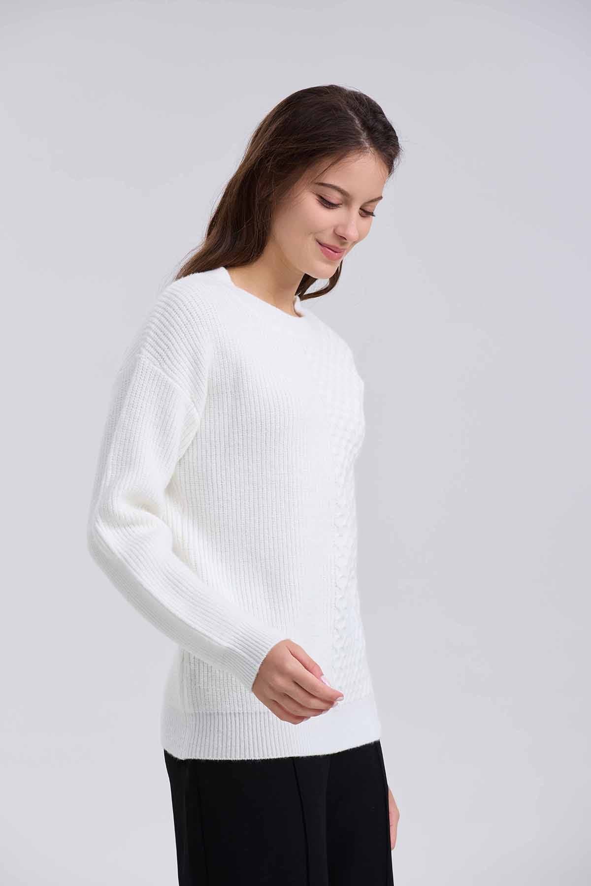 Sweater Mujer Mitad Crudo - Image 2