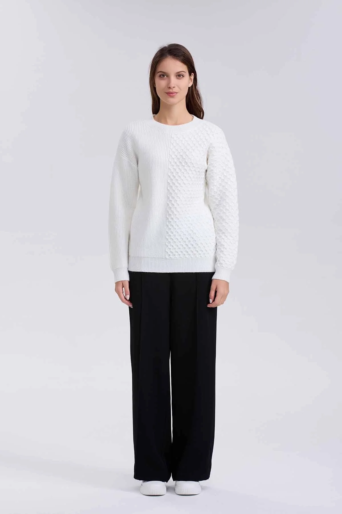 Sweater Mujer Mitad Crudo - Image 4