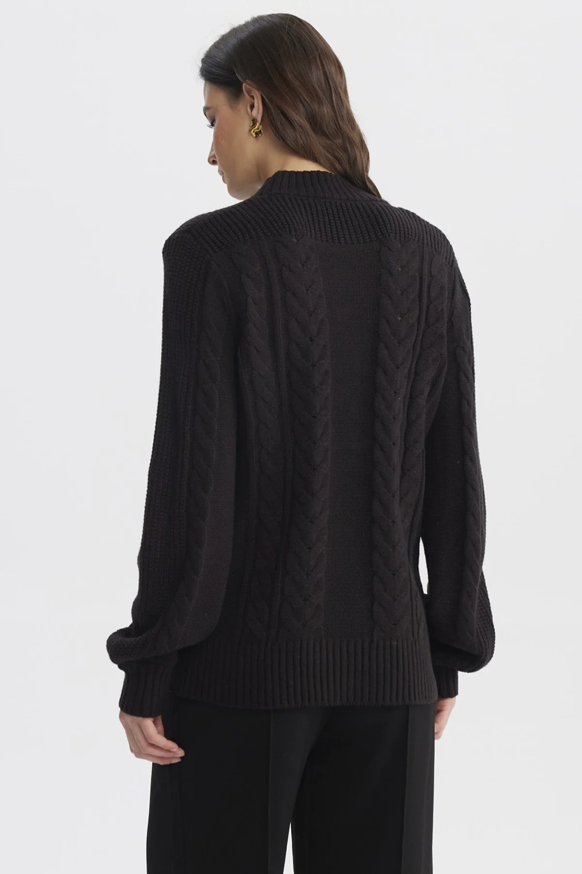 Sweater Mujer Oversize Negro - Image 3