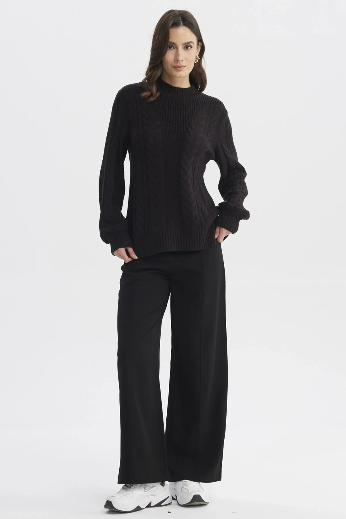 Sweater Mujer Oversize Negro - Image 4
