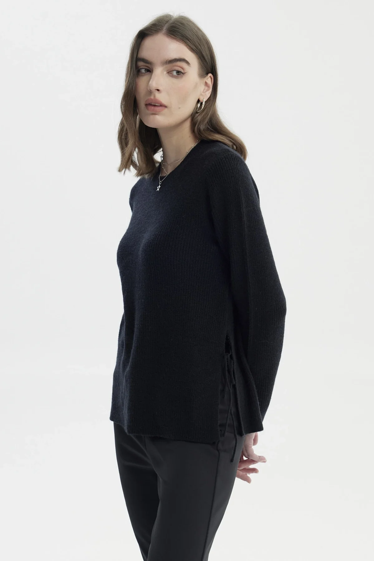 Sweater Mujer Slim Negro - Image 2