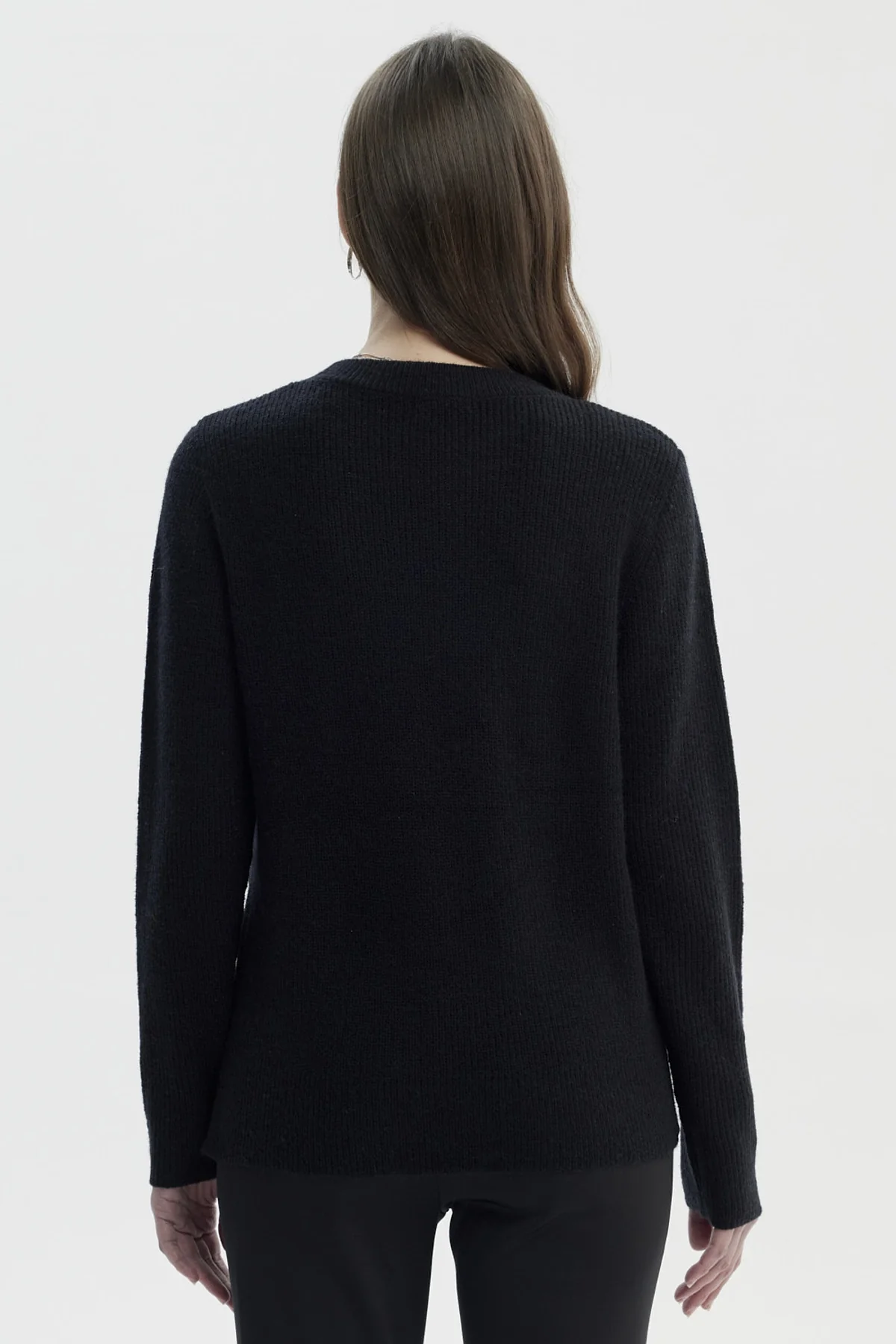 Sweater Mujer Slim Negro - Image 3