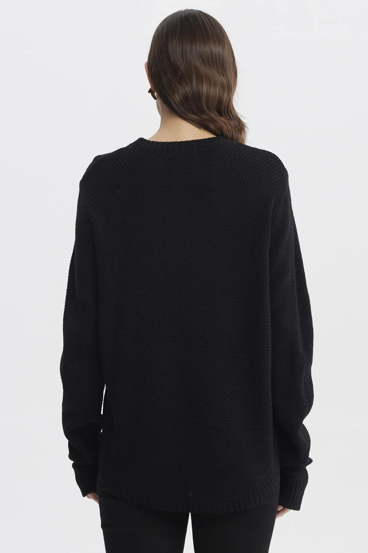 Sweater Mujer Slim Negro - Image 3