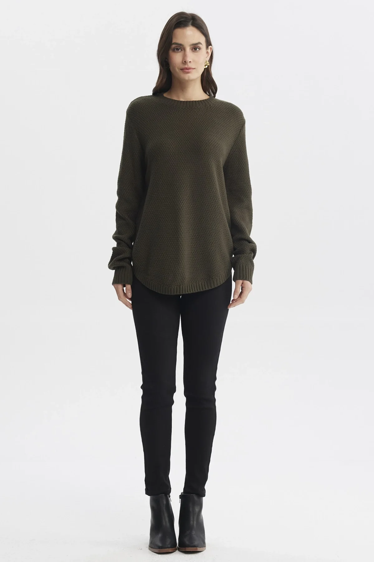 Sweater Mujer Slim Verde - Image 4