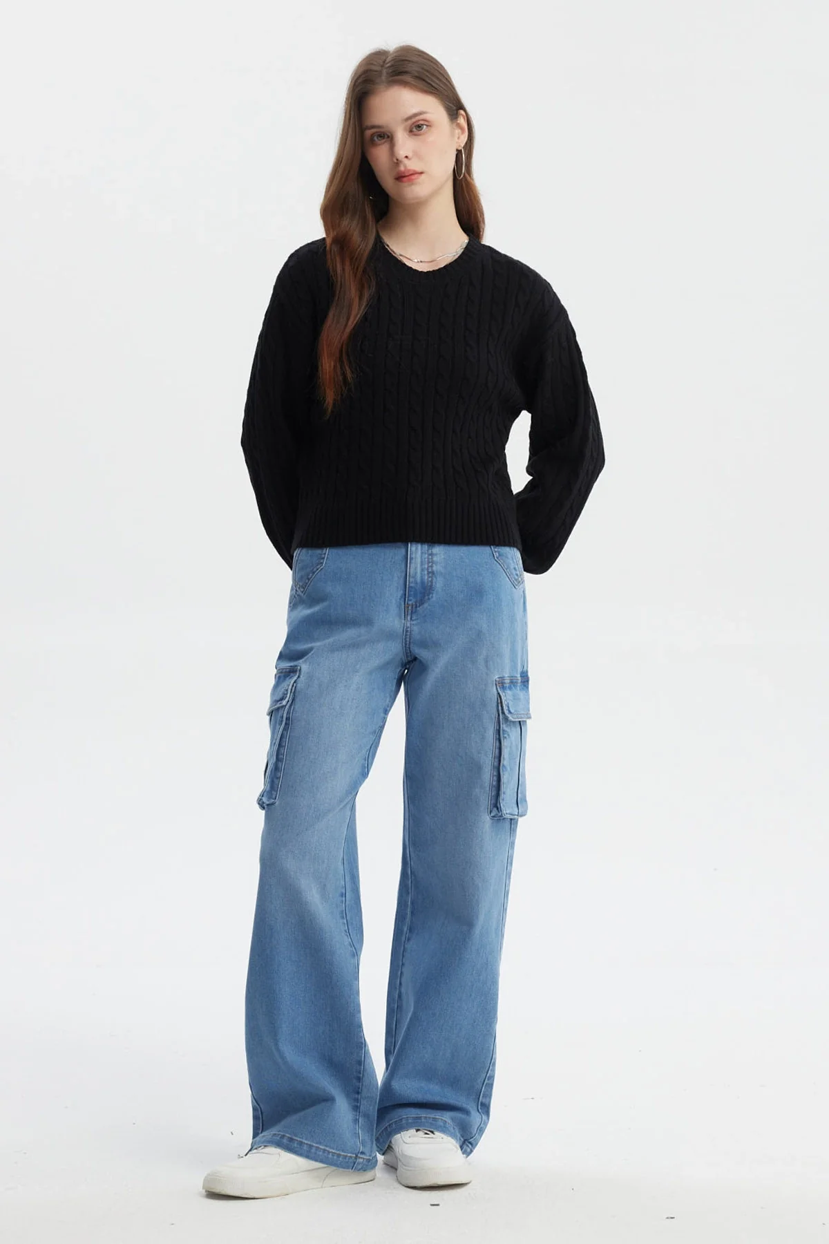 Sweater Mujer Tejido Juvenil Negro - Image 4