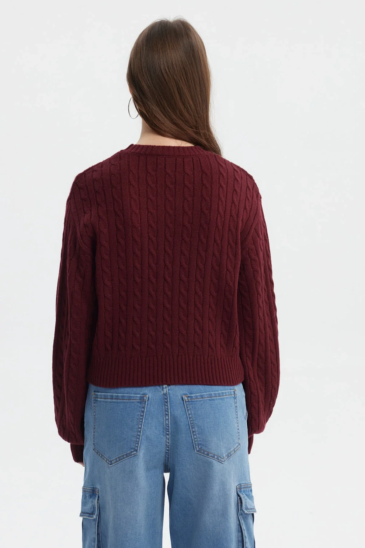 Sweater Mujer Tejido Juvenil Rojo - Image 3
