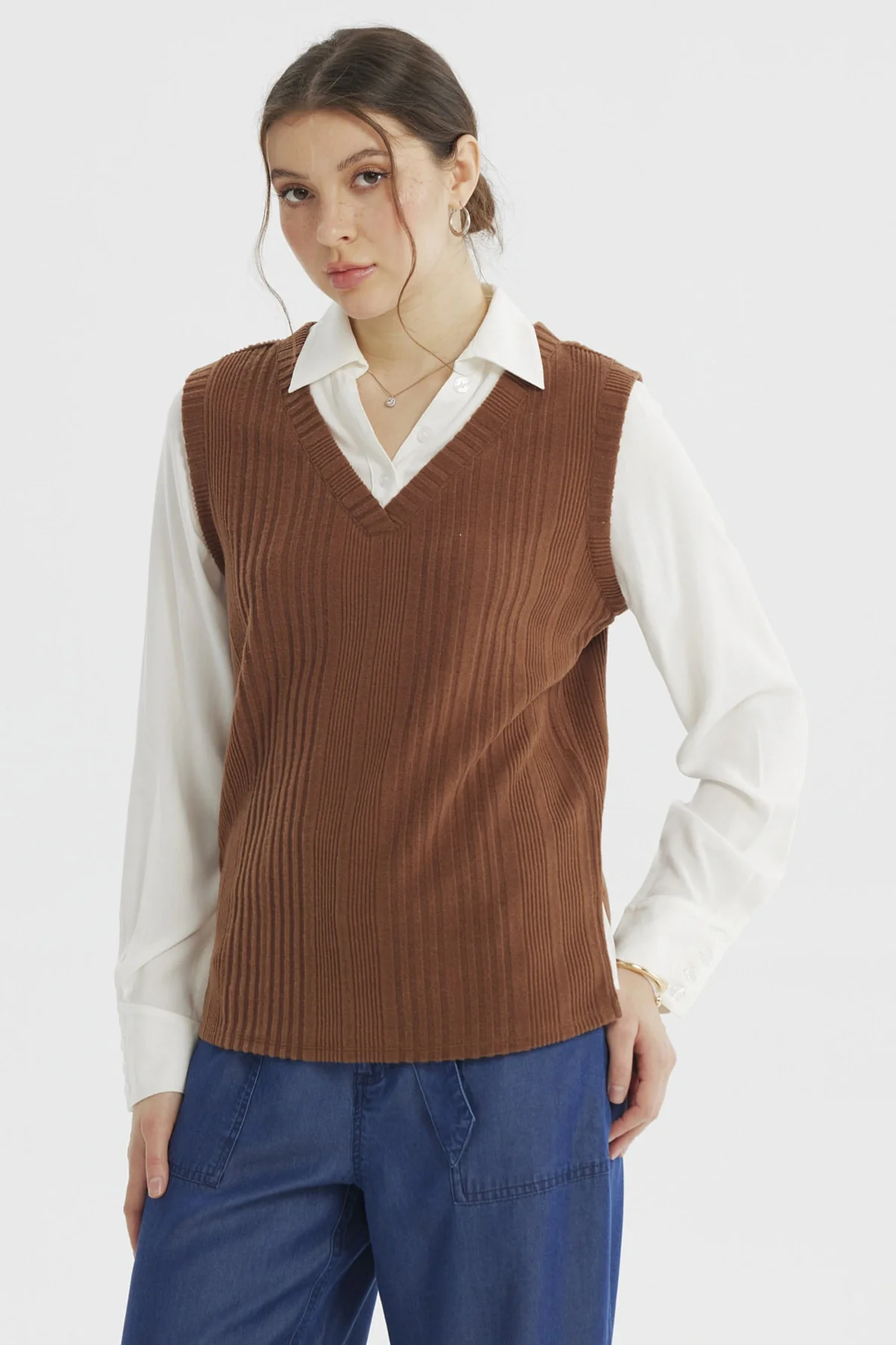 Sweater Mujer Vuelo Café - Image 2