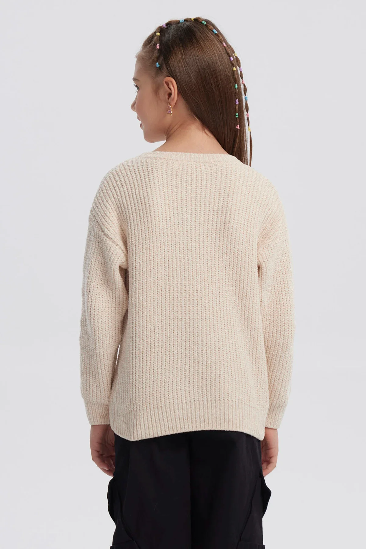 Sweater Niña Chenille Beige - Image 3