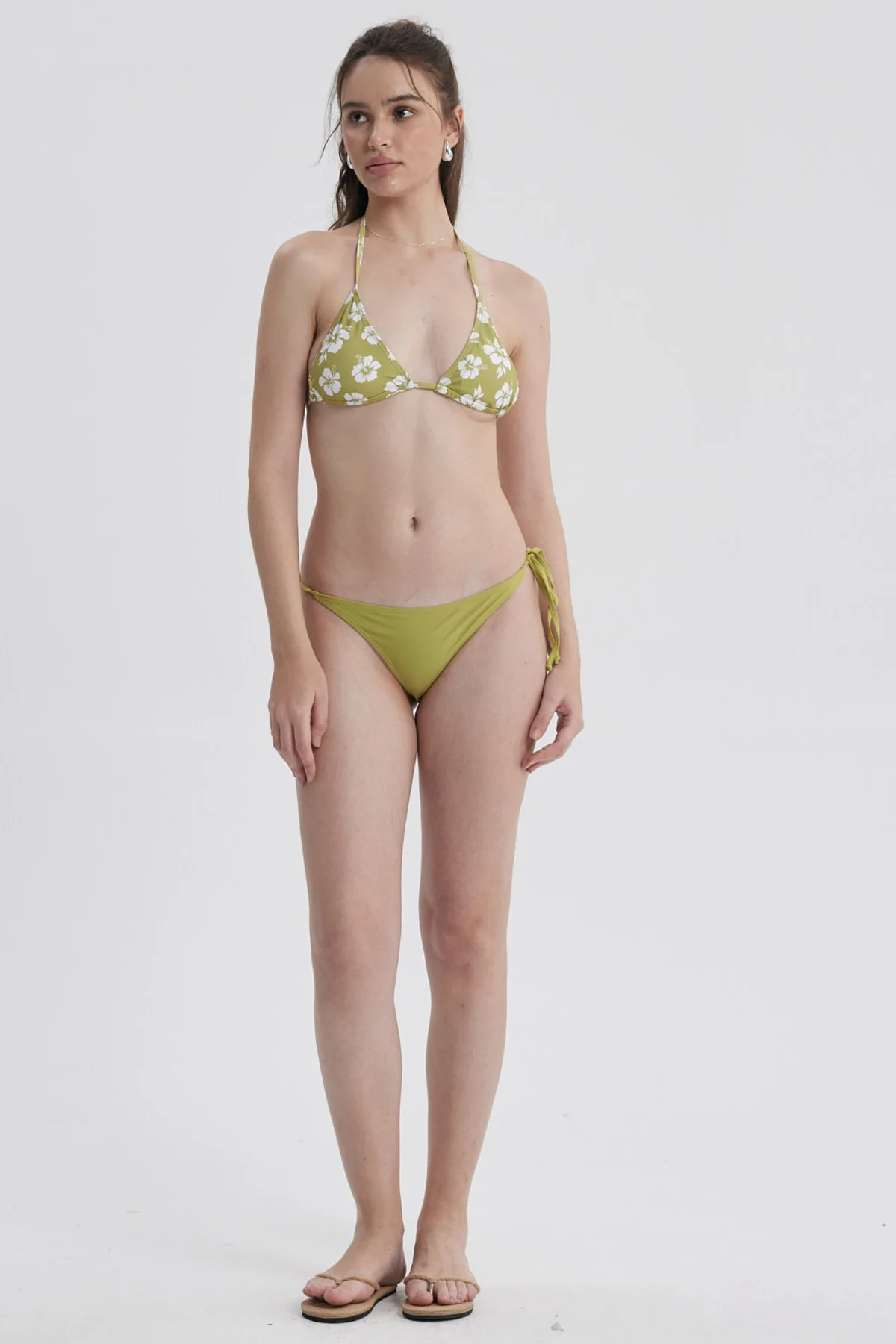 Traje de Baño Mujer Calzón Bikini Lazo Verde - Image 4