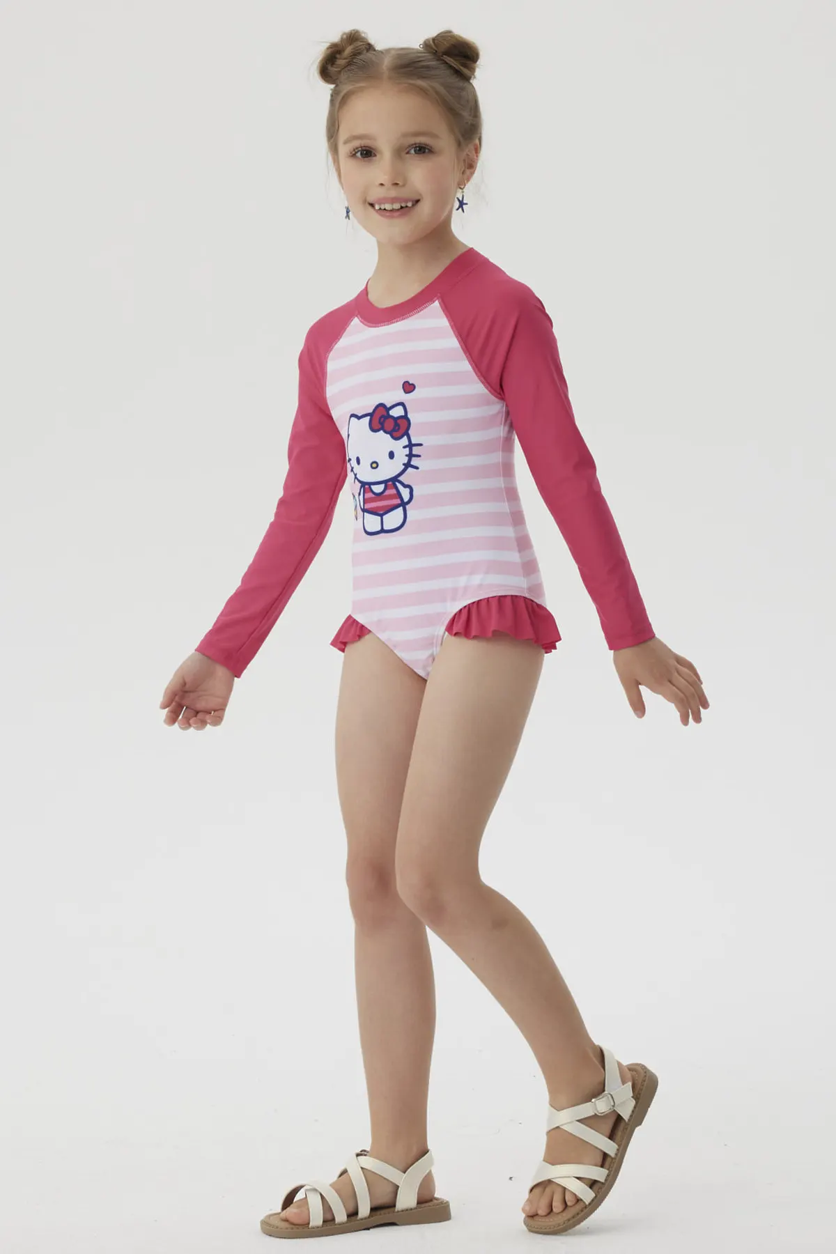 Traje de Baño Niña Hello Kitty Rosado - Image 3