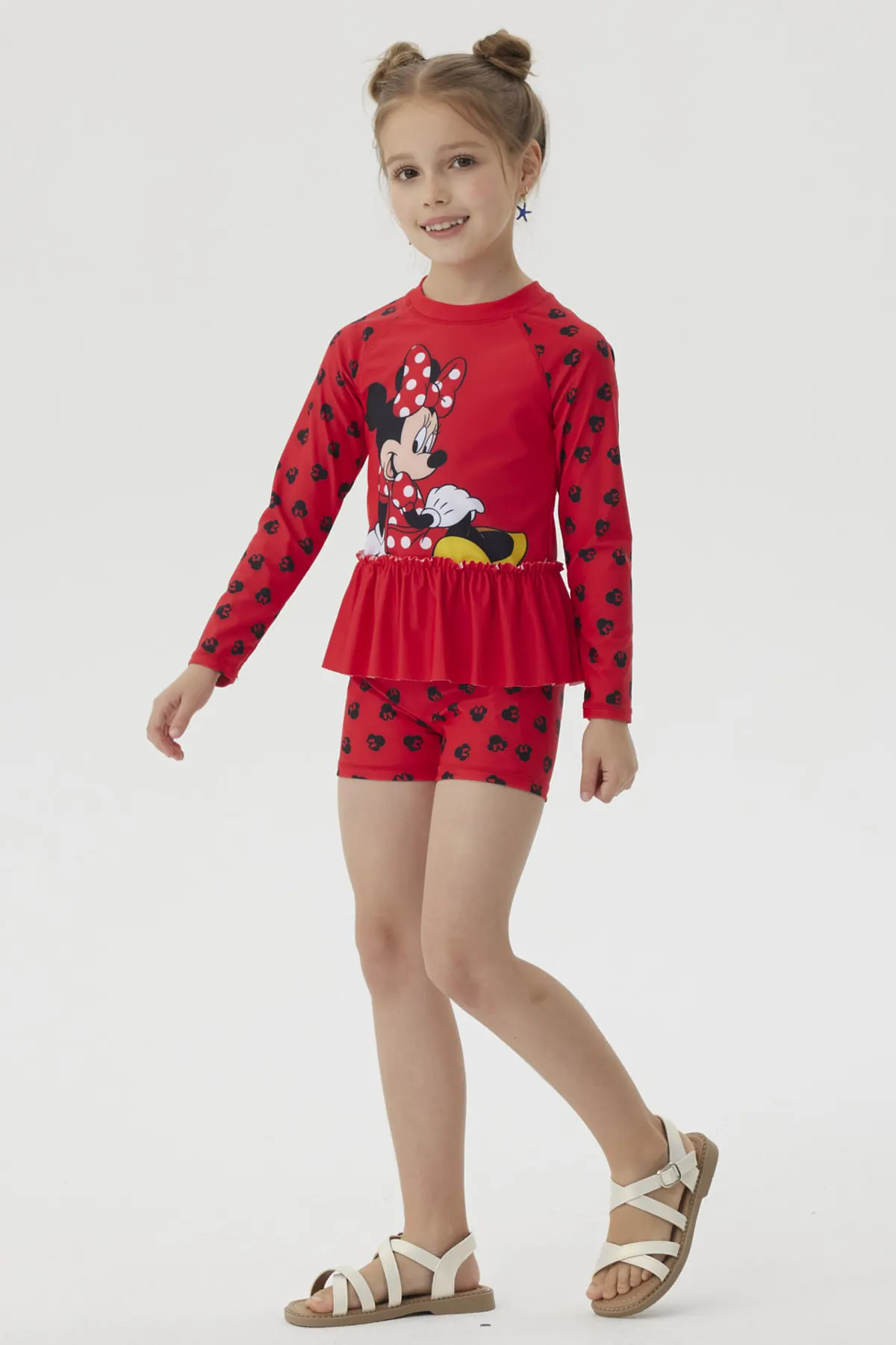 Traje de Baño Niña Mickey Y Sus Amigos Rojo - Image 3