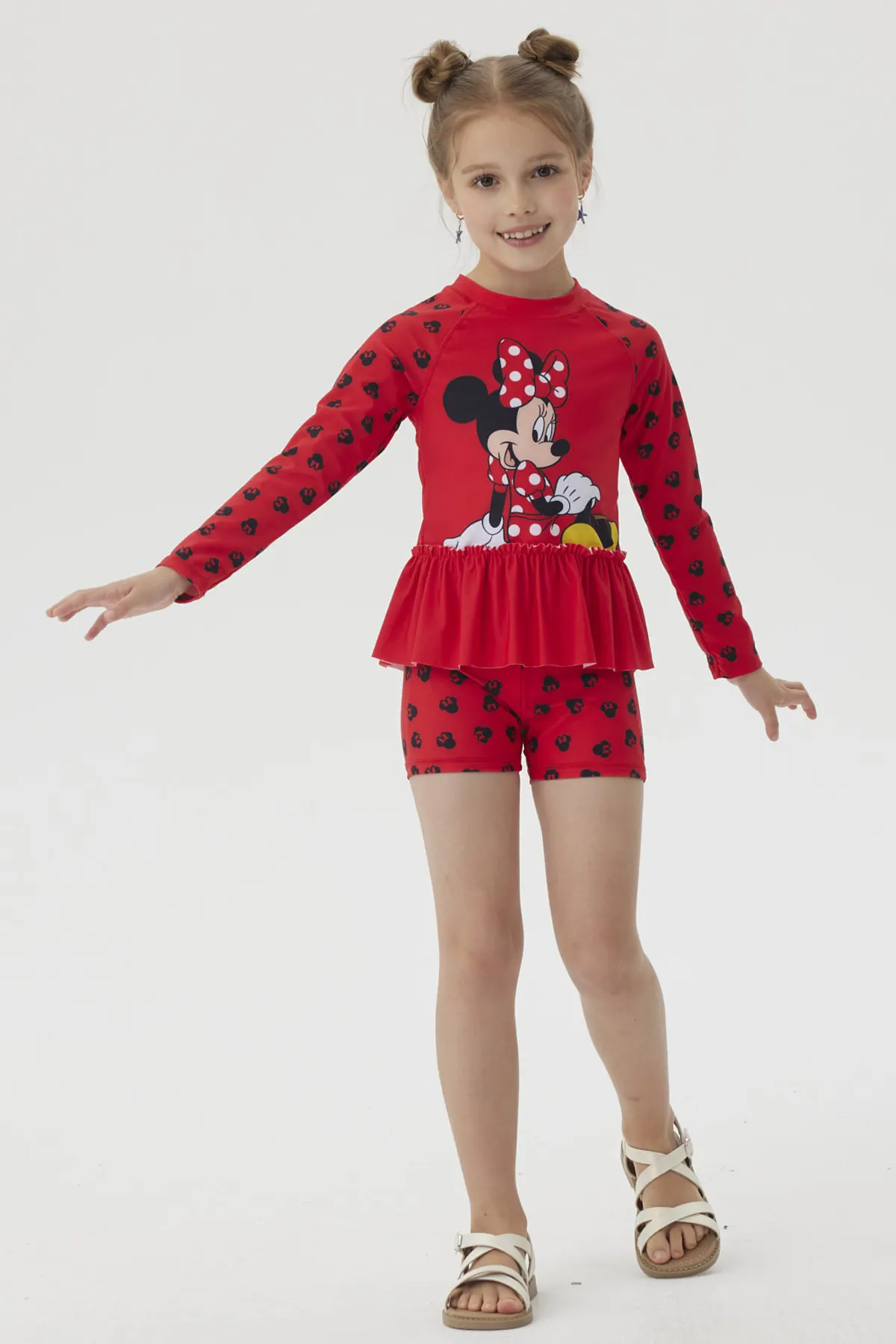 Traje de Baño Niña Mickey Y Sus Amigos Rojo - Image 4