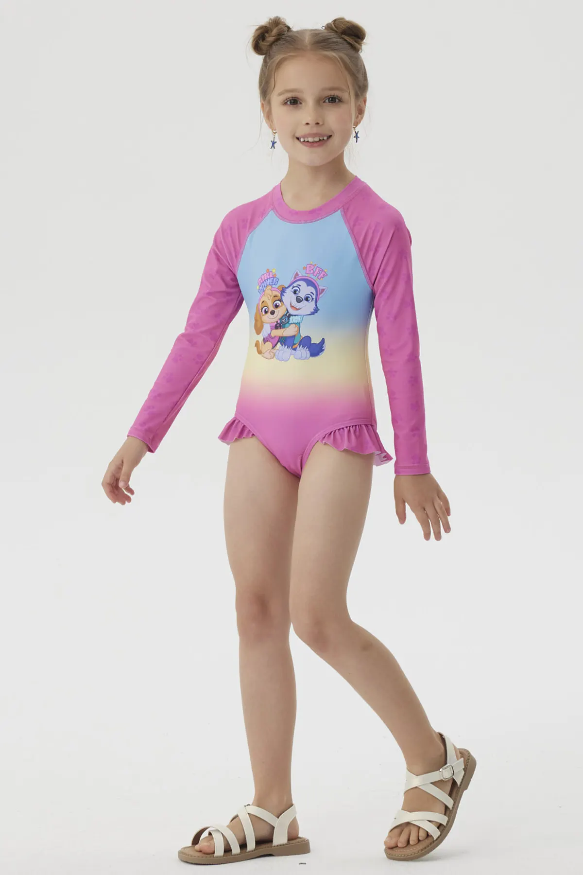 Traje de Baño Niña Paw Patrol Fucsia - Image 3