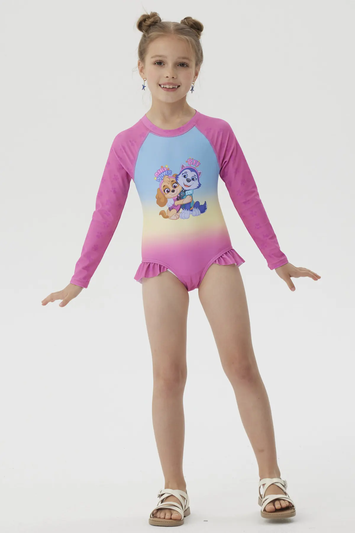 Traje de Baño Niña Paw Patrol Fucsia - Image 4