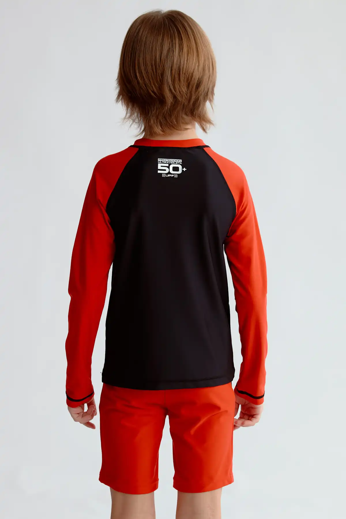 Polera Traje de Baño Niño Filtro UV Rojo - Image 3