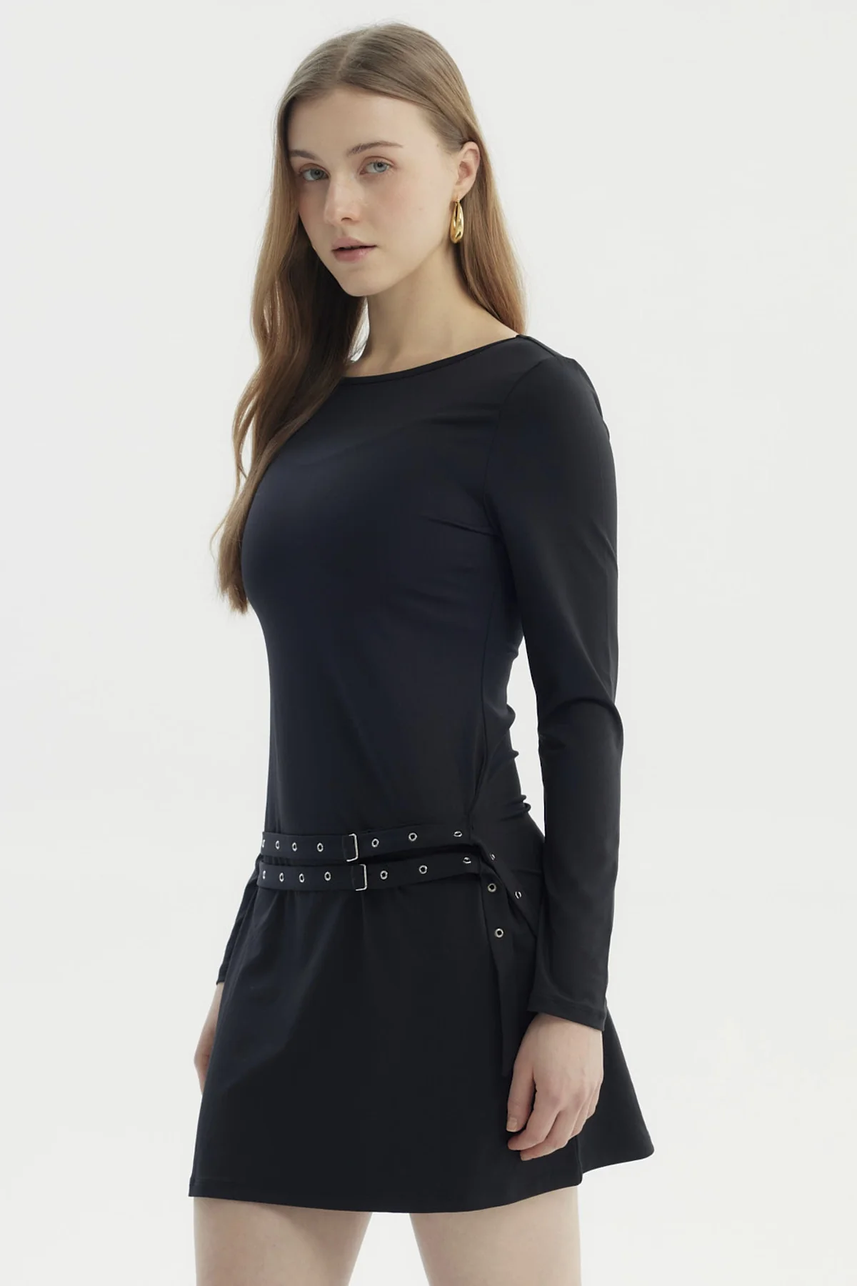 Vestido Mujer Falda Negro - Image 2