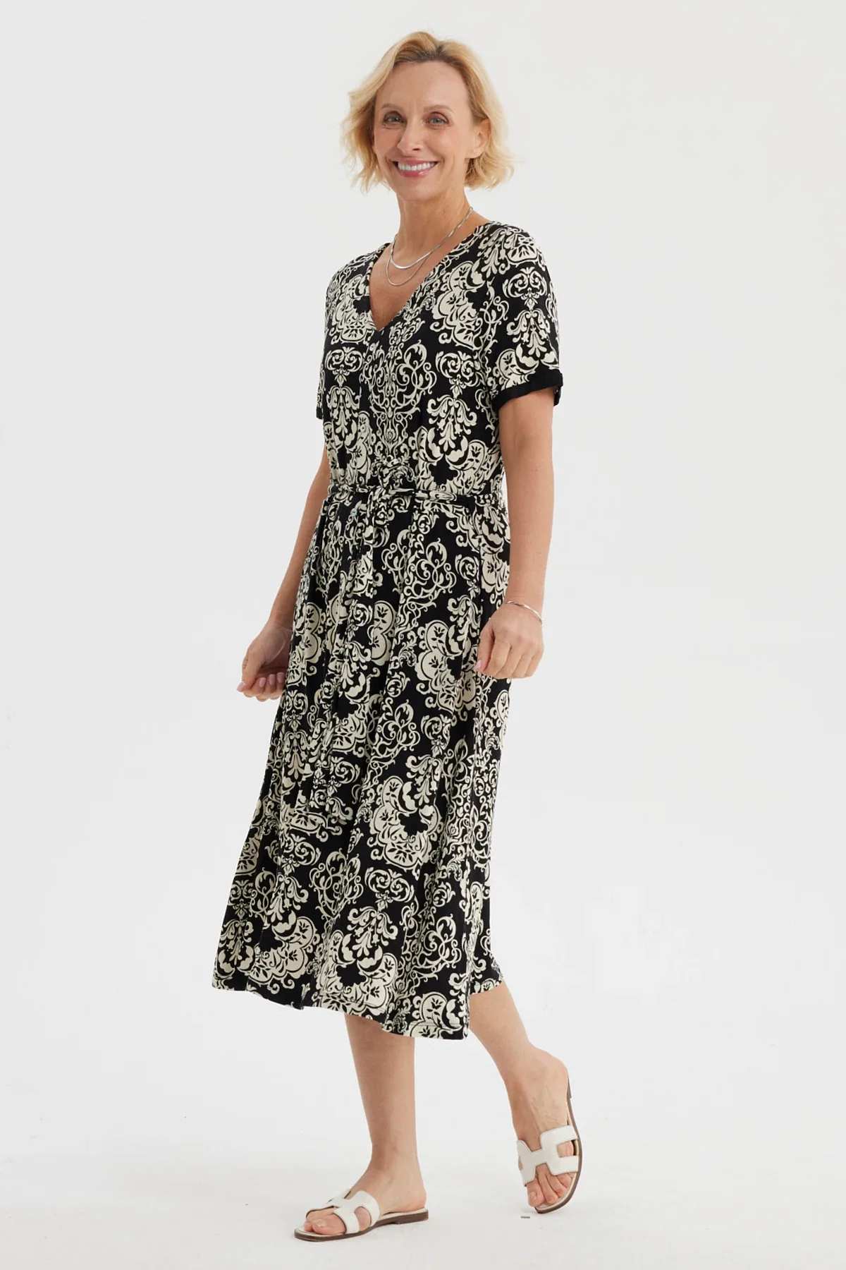 Vestido Mujer Print Negro - Image 3