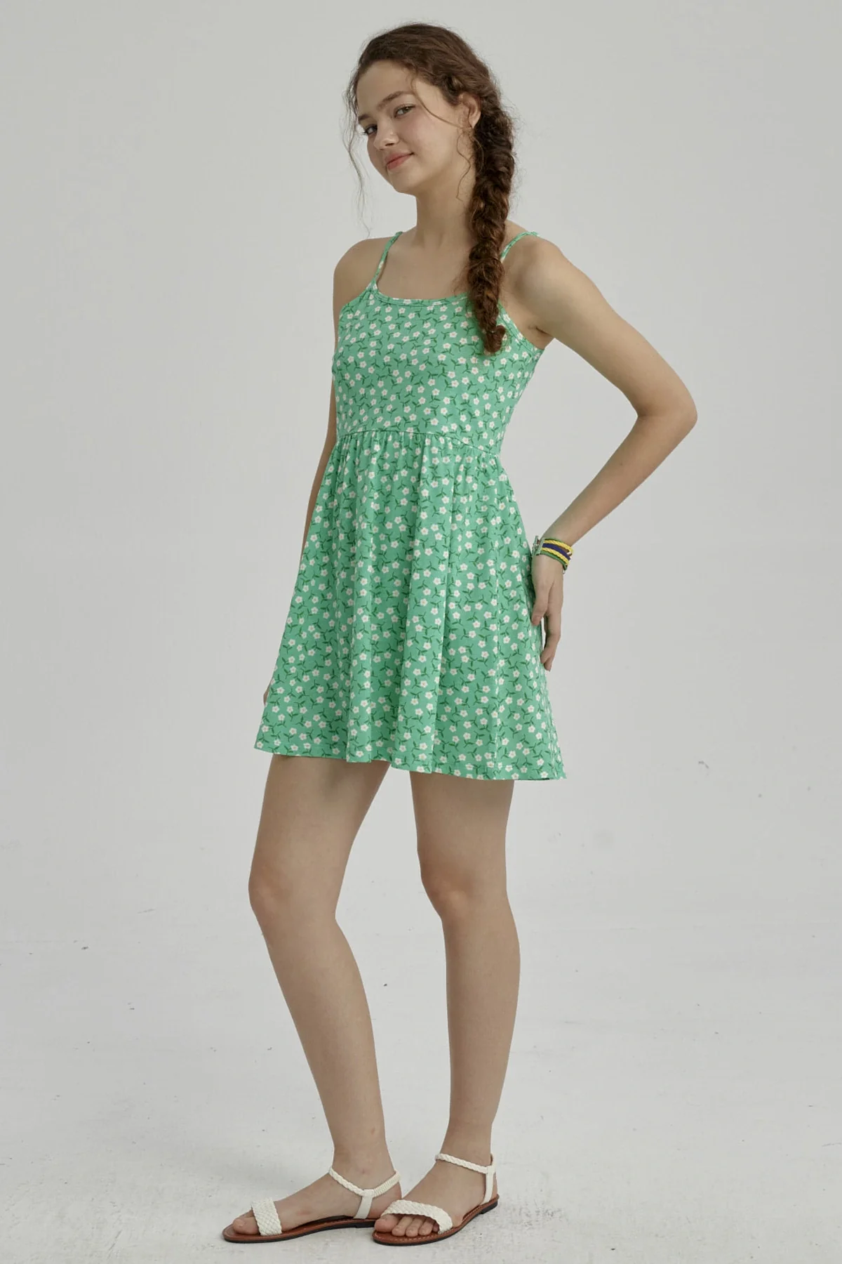 Vestido Niña Básico Teen Esmeralda - Image 3