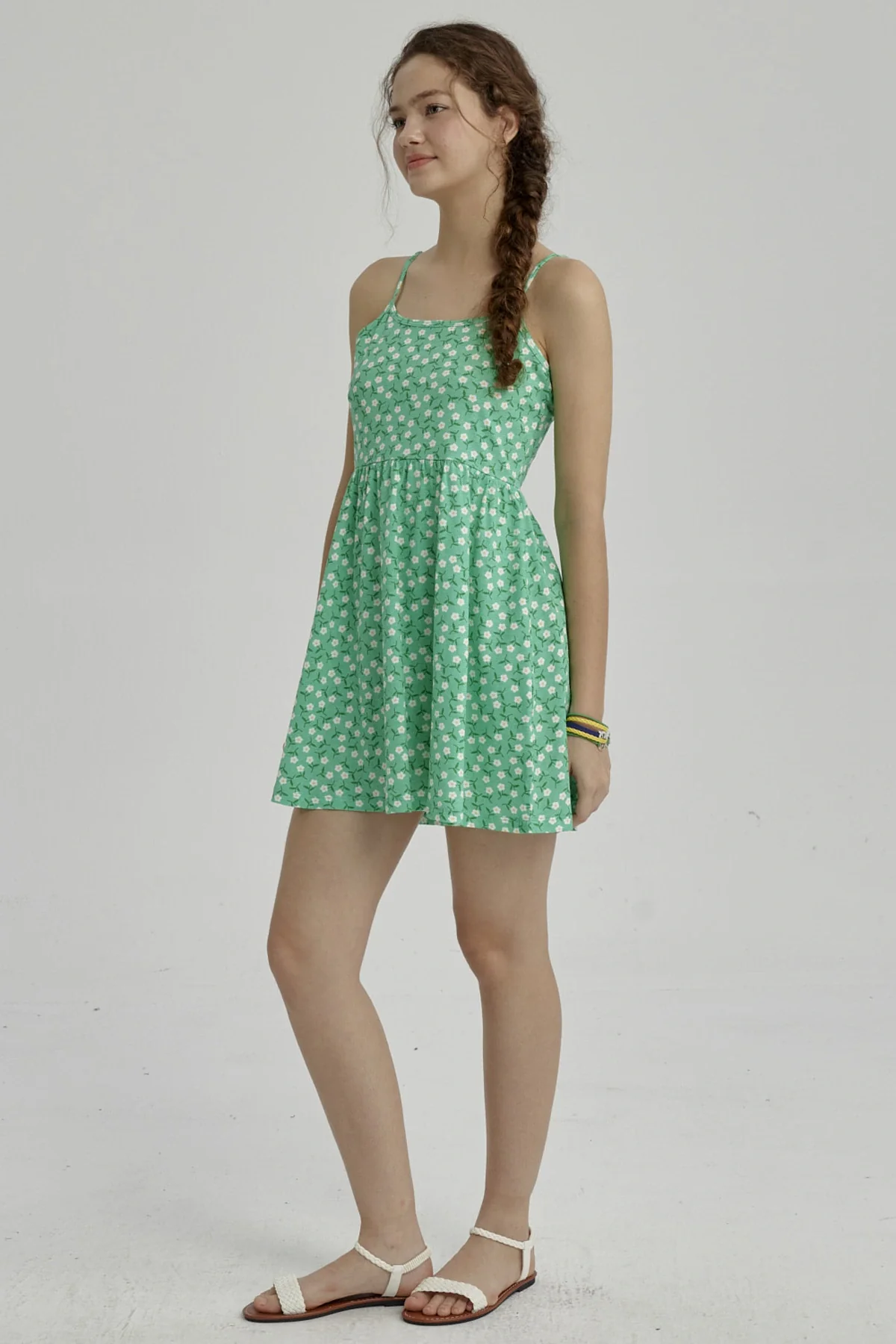 Vestido Niña Básico Teen Esmeralda - Image 4