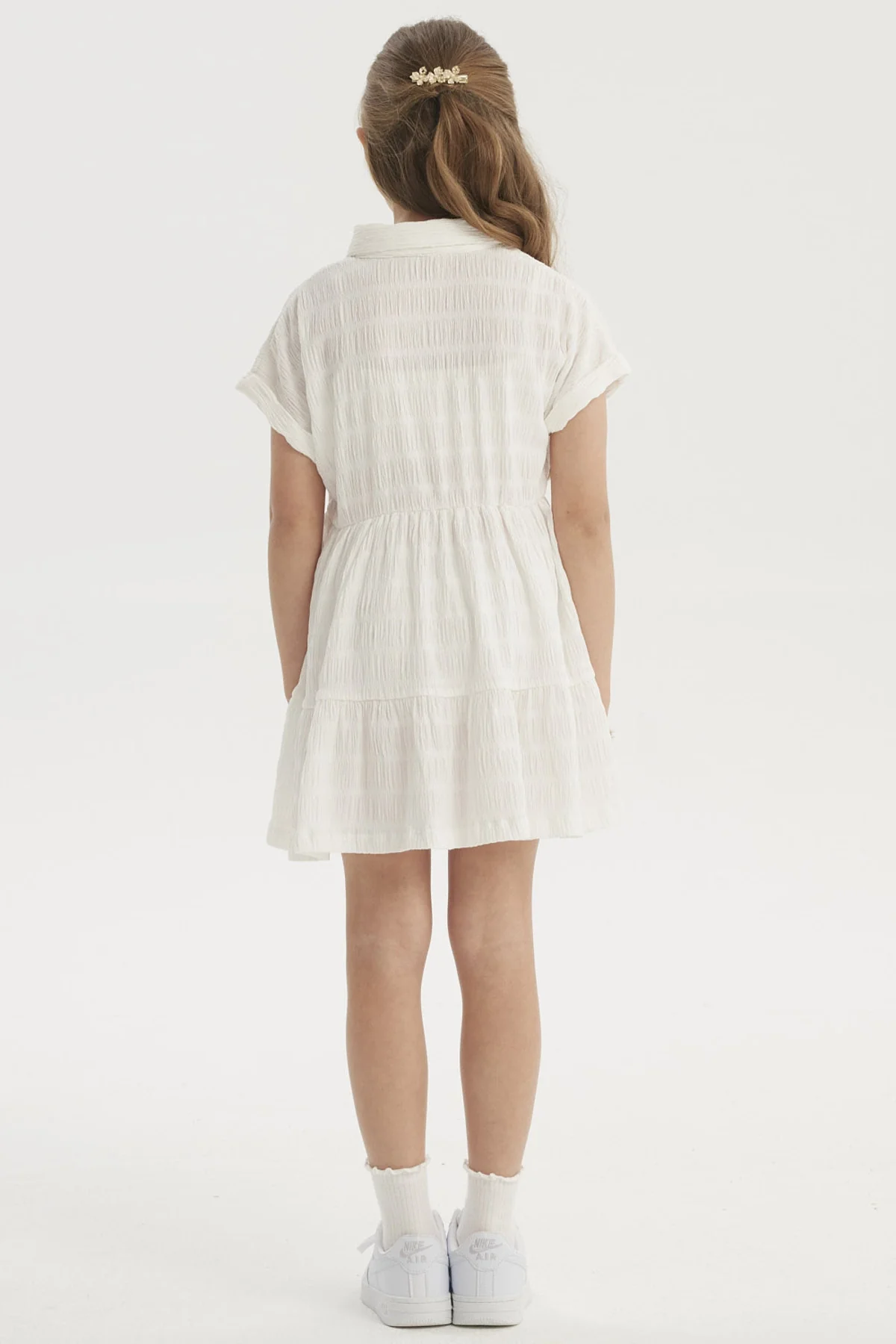 Vestido Niña Con Cuello Crudo - Image 2