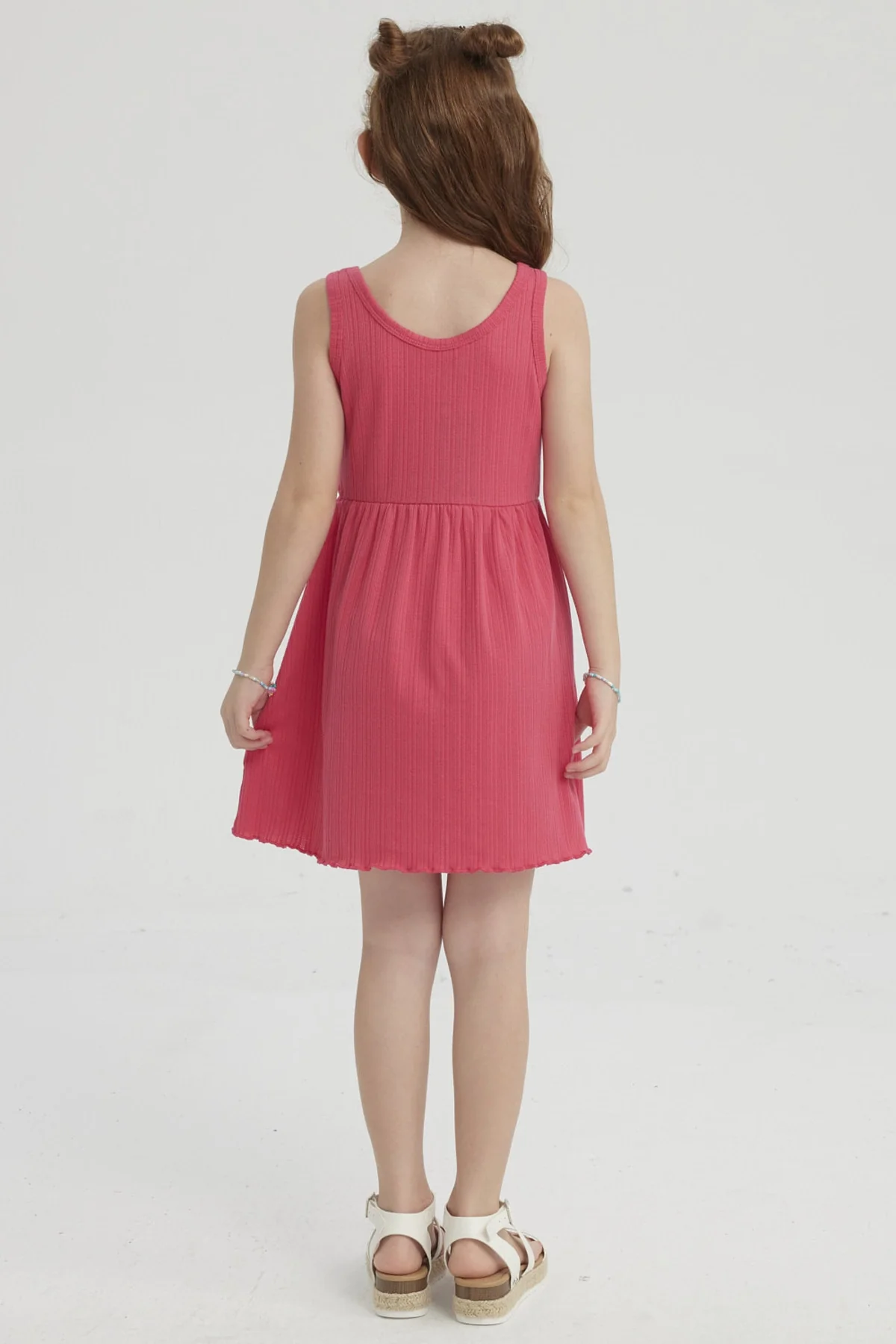 Vestido Niña Rib Fucsia - Image 4