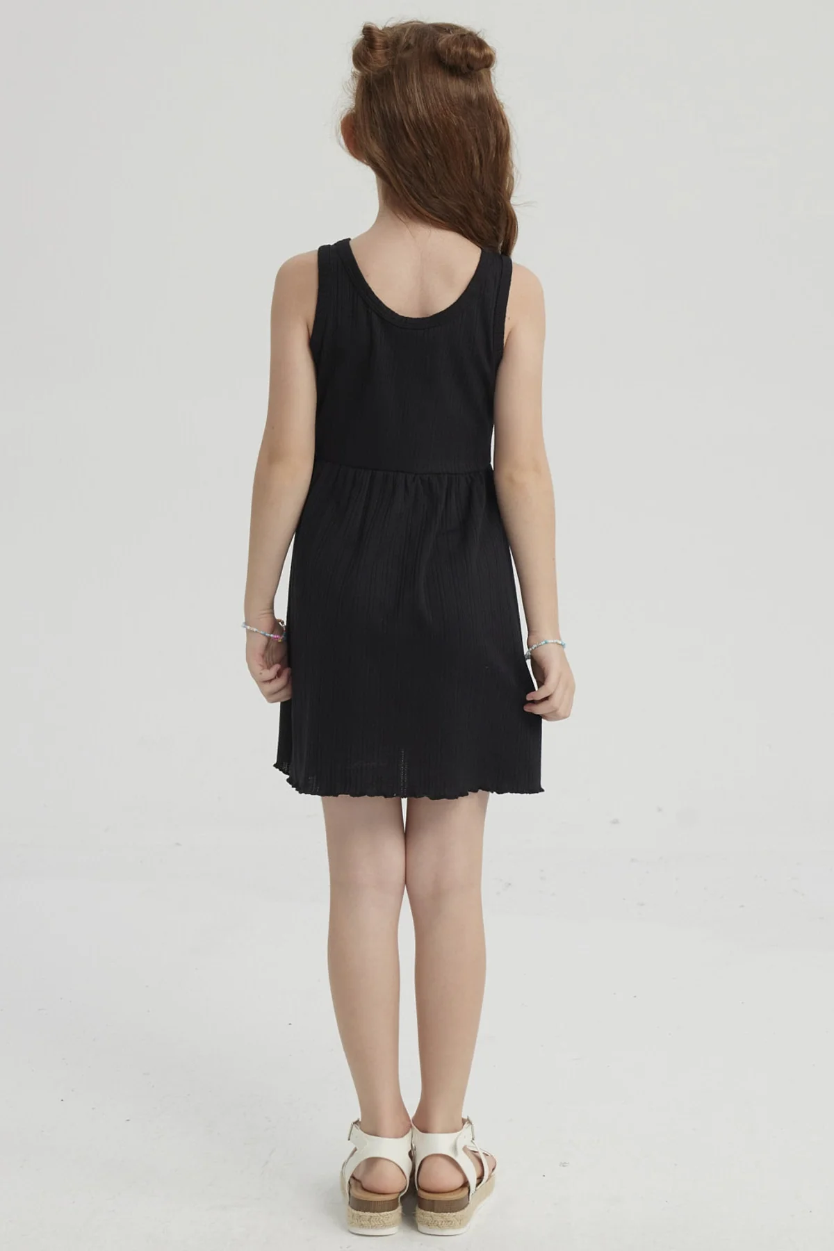 Vestido Niña Rib Negro - Image 2